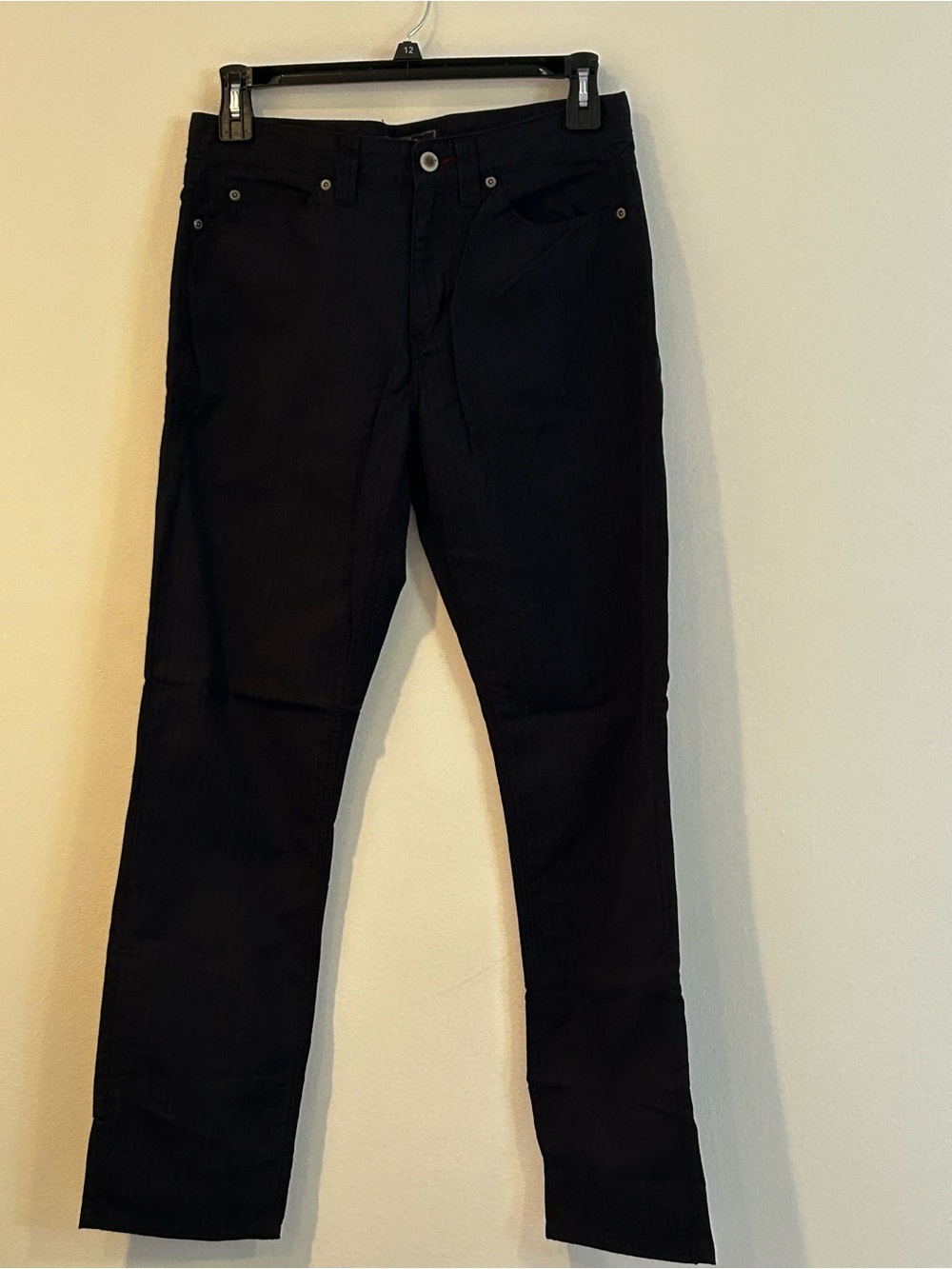 Men's Halsey Black Chino Pants - Straight Fit Essential 32x31